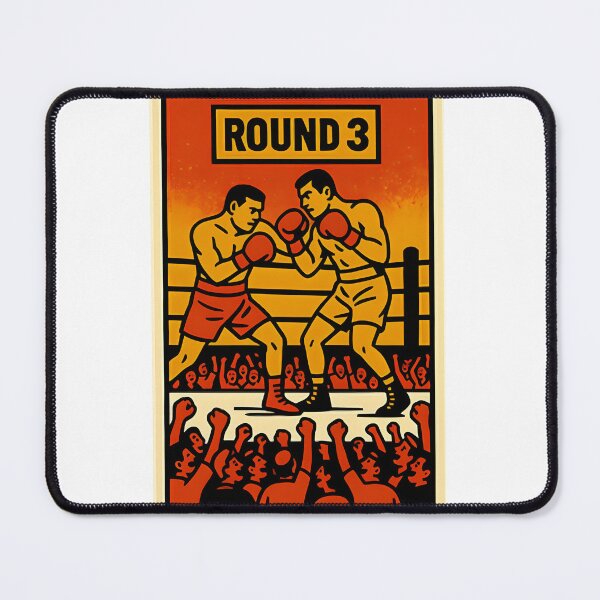 Item preview, Round Boxing Gloves Illustration for Combat Sports Fans designed and sold by Natzyu.
