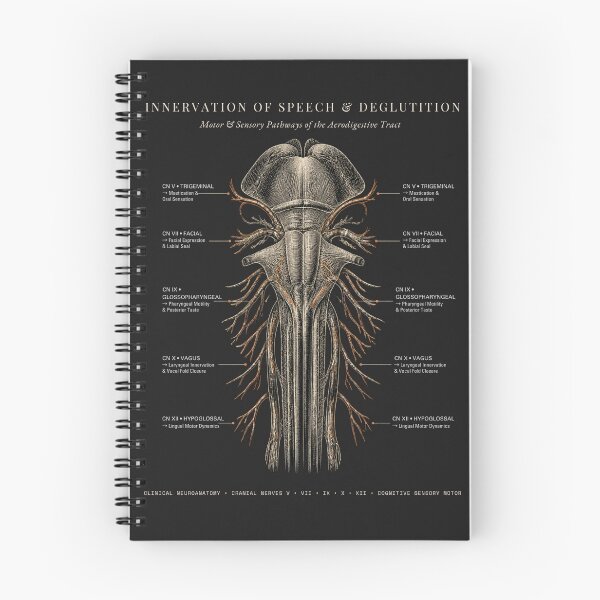 Item preview, Cranial Nerves Speech and Swallowing Dysphagia Medical SLP designed and sold by qwicdesign.