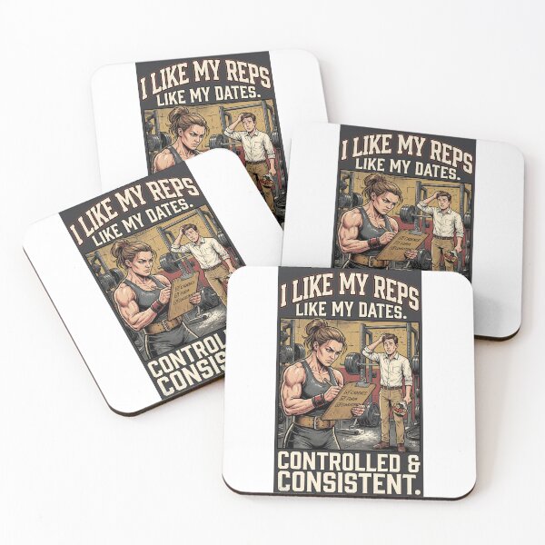 Item preview, I Like My Reps Like My Dates – Controlled and Consistent Funny Gym Humor designed and sold by FitEnvy.