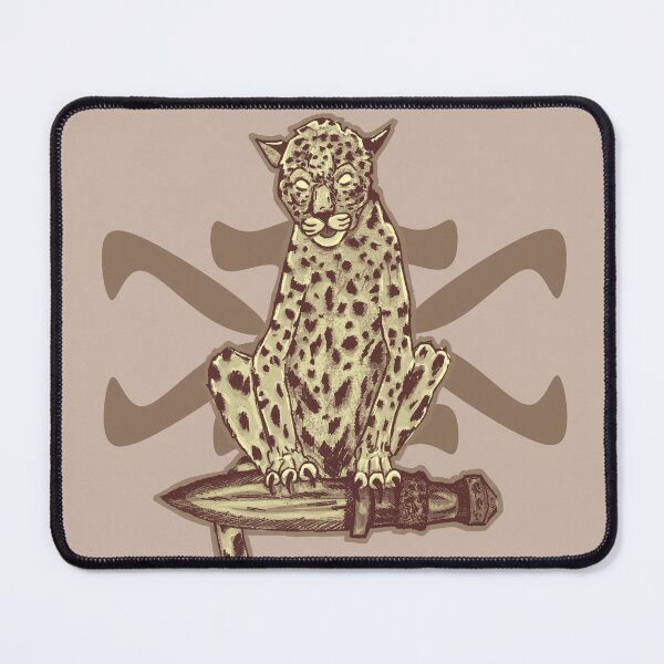 Item preview, Leopard & Dagger | Tribal Animal Art | Wildlife Illustration designed and sold by Half Mess.