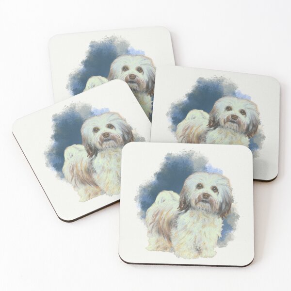 Item preview, Havanese Puppy Dog, Hand Illustrated Cute Animal, Pet designed and sold by JoyfulWhimsy.