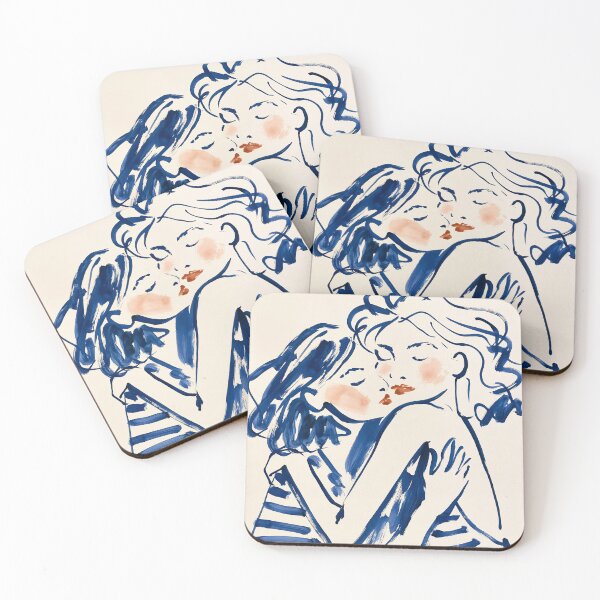 Item preview, Sapphic Lesbian Couple Love Illustration designed and sold by trajeado14.