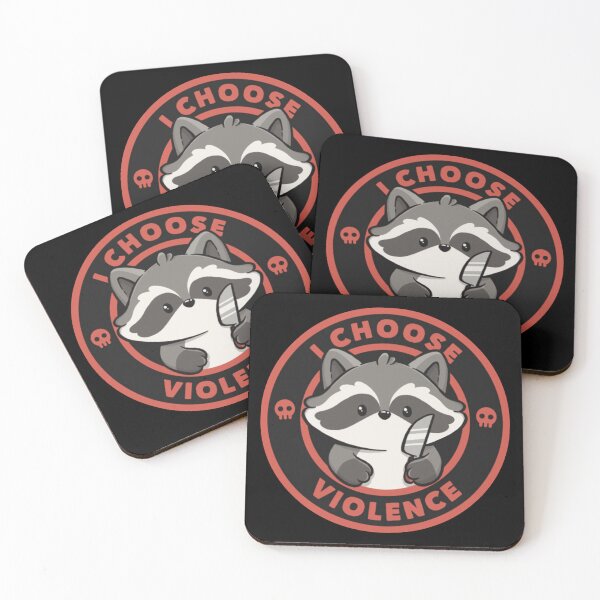 Item preview, I Choose Violence Funny Raccoon designed and sold by brendagunderson.