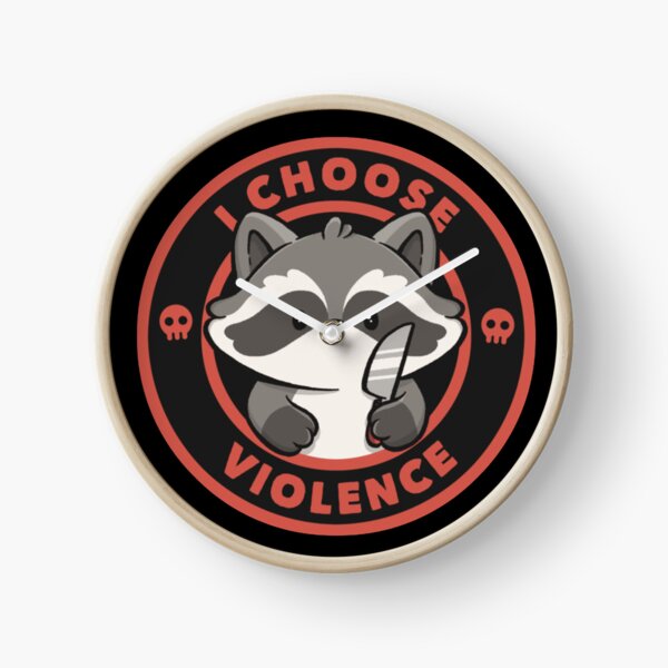 Item preview, I Choose Violence Funny Raccoon designed and sold by brendagunderson.