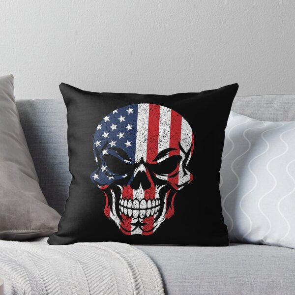 Item preview, Vintage American Flag Skull - Patriotic Skeleton designed and sold by Marshallamoakohene.