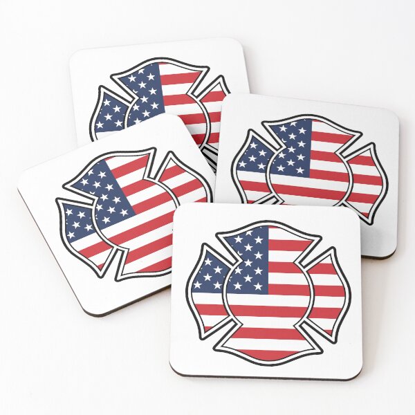Item preview, American Flag Firefighter - Patriotic Fire Rescue Cross designed and sold by Marshallamoakohene.