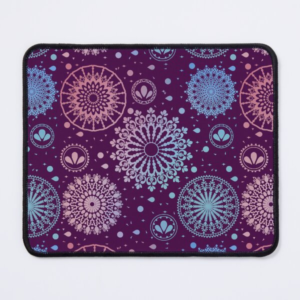 Item preview, Blue and Pink Mandalas on Plum  designed and sold by JaygiesDesign.
