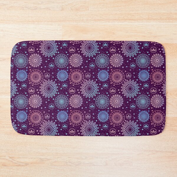 Item preview, Blue and Pink Mandalas on Plum  designed and sold by JaygiesDesign.