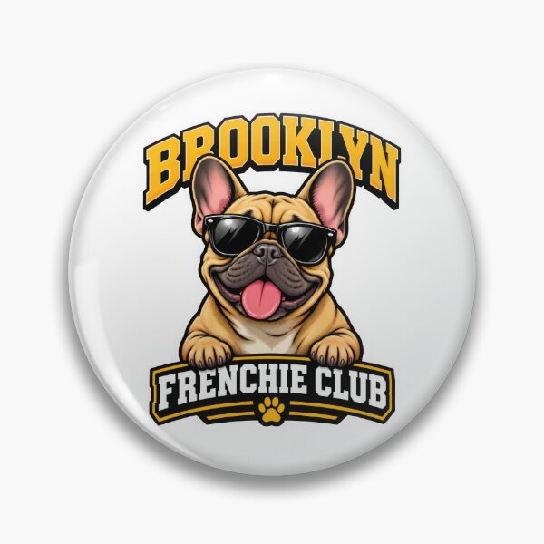 Item preview, Brooklyn Frenchie Club – Cute French Bulldog Design for Brooklyn Dog Owners designed and sold by LazyOwlStore.