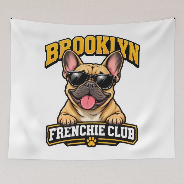 Item preview, Brooklyn Frenchie Club – Cute French Bulldog Design for Brooklyn Dog Owners designed and sold by LazyOwlStore.
