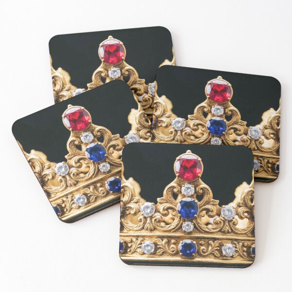 Item preview, Ornate Gold Crown with Rubies Sapphires and Diamonds designed and sold by MFMart.