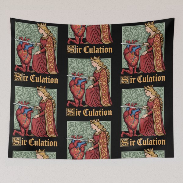 Item preview, Sir Culation Heart Anatomy Medieval Royalty Pun designed and sold by RDGNR.