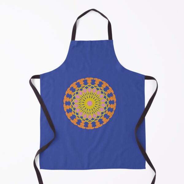 Item preview, Retro Floral Mandala | Psychedelic Boho Geometry Art designed and sold by Peaceful Lotus Home Design.