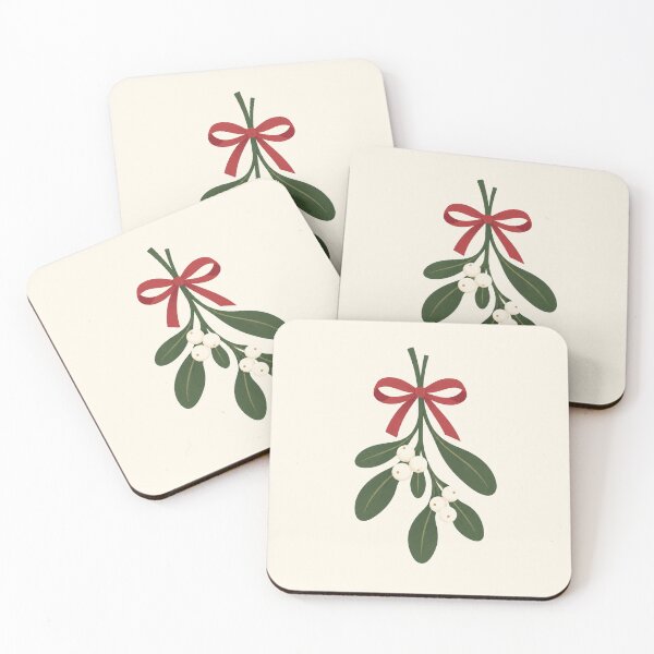 Item preview, Minimal Mistletoe with Red Bow designed and sold by MetaModel Editions.