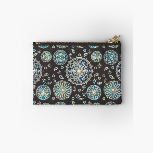 Item preview, Floral Motifs on Dark Brown  designed and sold by JaygiesDesign.