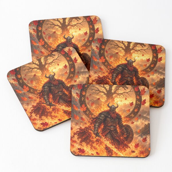 Item preview, Viking Warrior of Fire and Norse Mythology designed and sold by Curio Meridian.