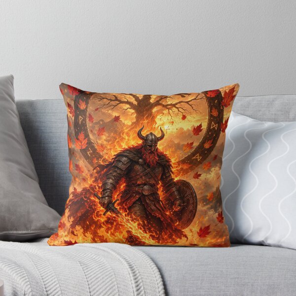 Item preview, Viking Warrior of Fire and Norse Mythology designed and sold by Curio Meridian.
