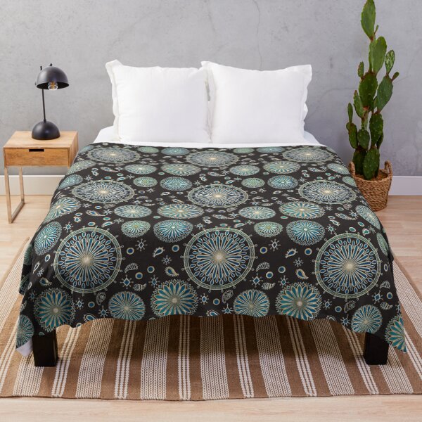 Item preview, Floral Motifs on Dark Brown designed and sold by JaygiesDesign.