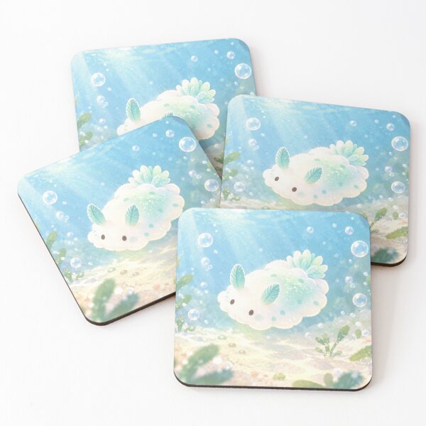 Item preview, Sea Bunny Slug in a Sunlit Mint Garden designed and sold by AshiraCreations.