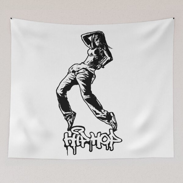 Item preview, B-GIRL - hiphop - bw designed and sold by ARTito.