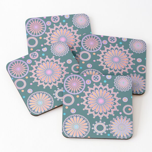 Item preview, Stacked Floral Pattern and Circles designed and sold by JaygiesDesign.