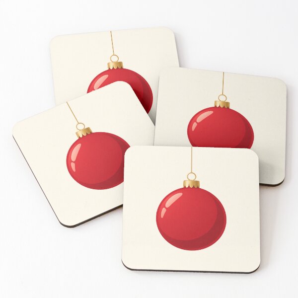 Item preview, Minimal Red Christmas Bauble designed and sold by MetaModel Editions.