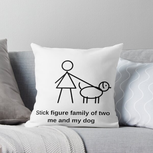 Item preview, Stick Figure Family of Two Me and My Dog designed and sold by porchswings.