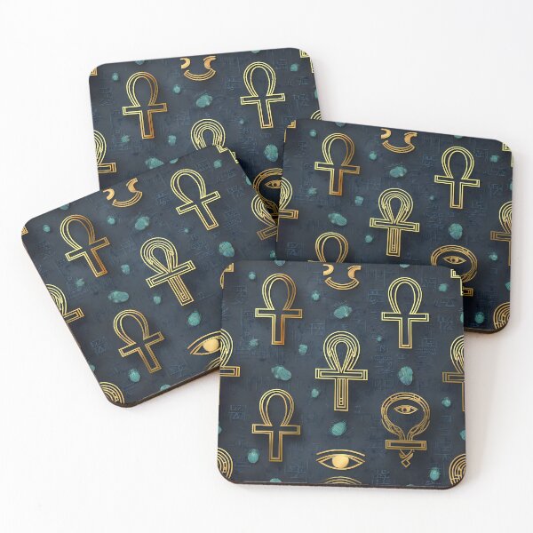 Item preview, Ancient Egyptian Mythology Anubis Ankh Pattern DESIGN 247 designed and sold by The Design Asset Station.