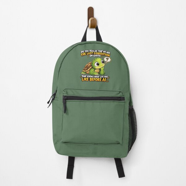 Item preview, The Last Generation Before AI – Funny Philosophical Turtle Design designed and sold by IrhaArts.