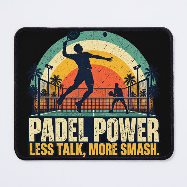 Item preview, Padel Power – Less Talk, More Smash | Retro Padel Tennis designed and sold by BlueMaverickCo.