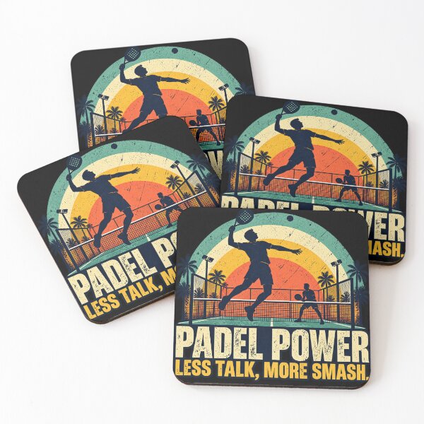 Item preview, Padel Power – Less Talk, More Smash | Retro Padel Tennis designed and sold by BlueMaverickCo.