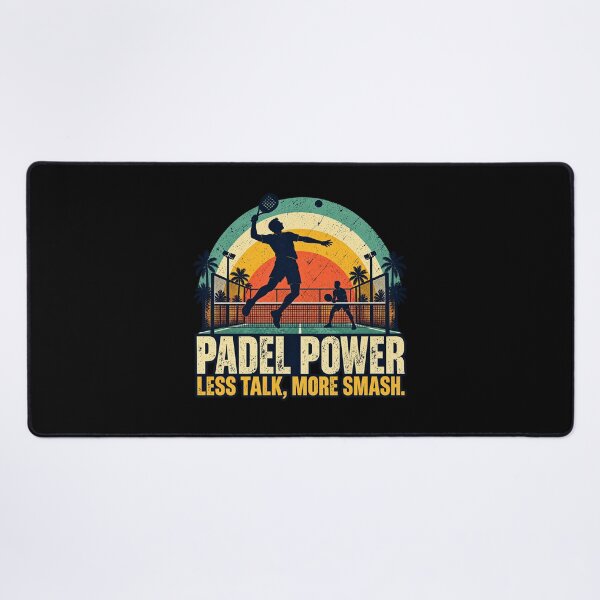 Item preview, Padel Power – Less Talk, More Smash | Retro Padel Tennis designed and sold by BlueMaverickCo.