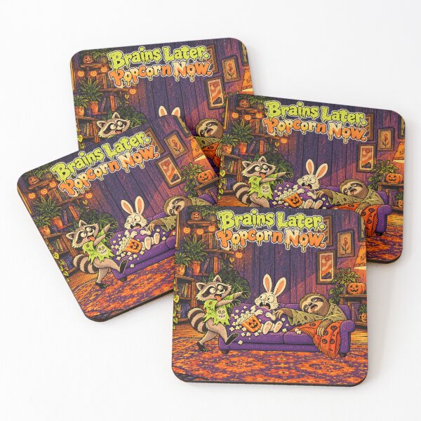 Item preview, Brains Later. Popcorn Now. designed and sold by SandboxMashery.