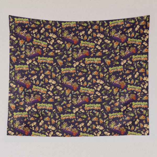 Item preview, Brains Later. Popcorn Now. designed and sold by SandboxMashery.