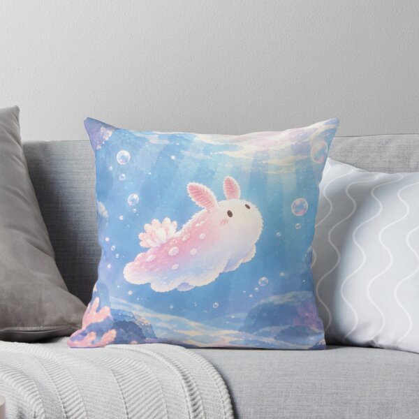 Item preview, Sea Bunny Slug Floating Through a Pink Coral Grotto designed and sold by AshiraCreations.