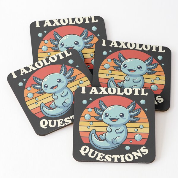 Item preview, I Axolotl Questions Funny Mexican Walking Fish Kawaii designed and sold by BUNNIES-EL.