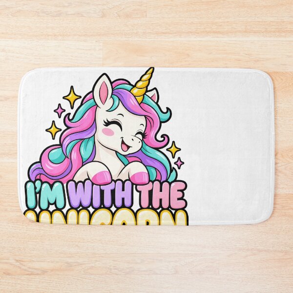 Item preview, I’m With the Unicorn Cute Rainbow Fantasy Design designed and sold by stmpdwrld.
