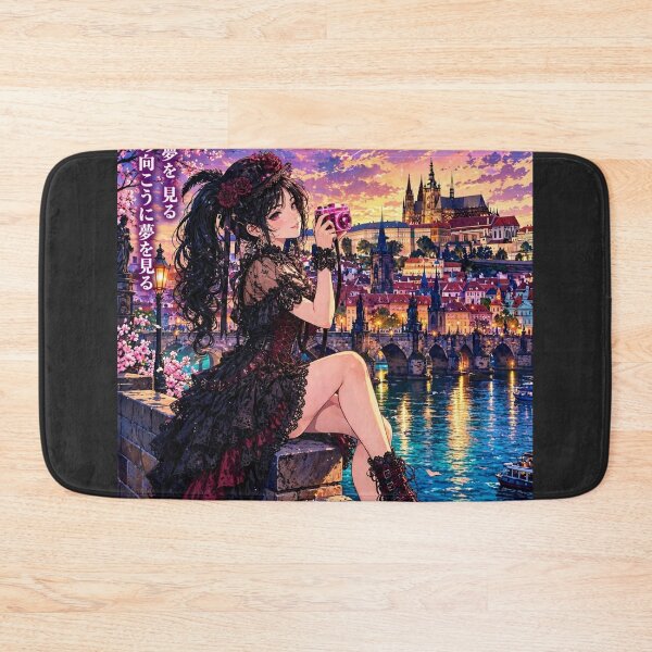Item preview, Prague, Czech Republic — The Black-Haired Witch of Charles Bridge. designed and sold by DibujandoPorfa.