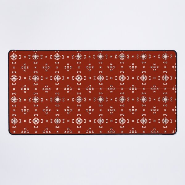 Item preview, Red Elegant Terracotta Geometric Floral Pattern designed and sold by การออกแบบคิงซาคาอิ.