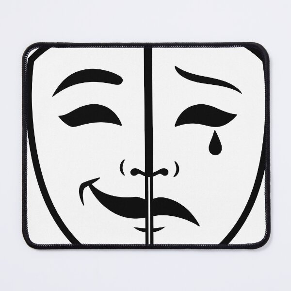 Item preview, Comedy and Tragedy Theater Masks Line Art designed and sold by Sybille-Yates.
