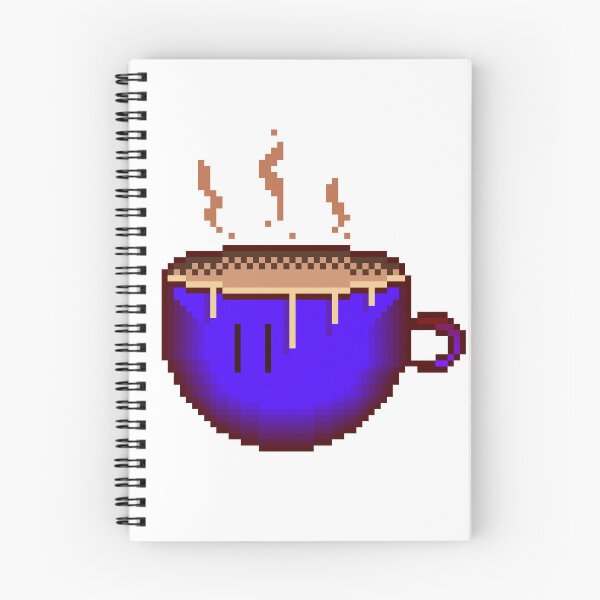 Item preview, Pixel Art Coffee Cup Steam Blue Mug Retro designed and sold by RetroRlx.