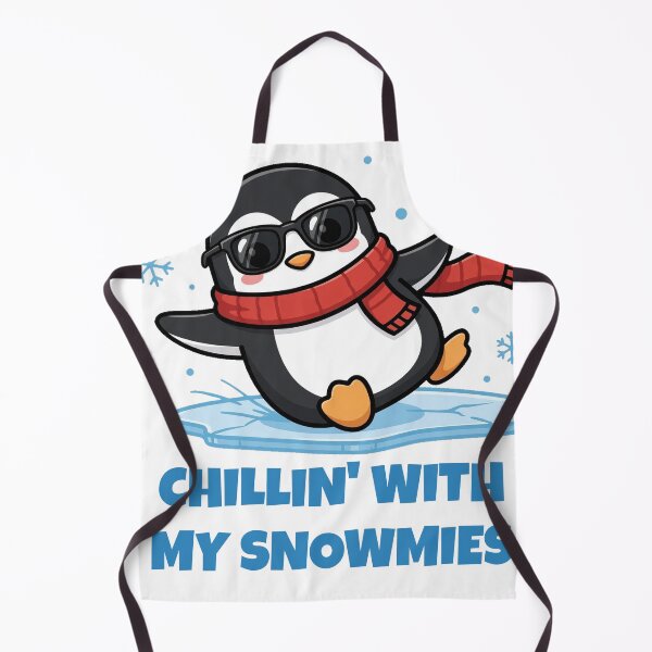 Item preview, Chillin With My Snowmies Funny Penguin Christmas designed and sold by mahi1design.