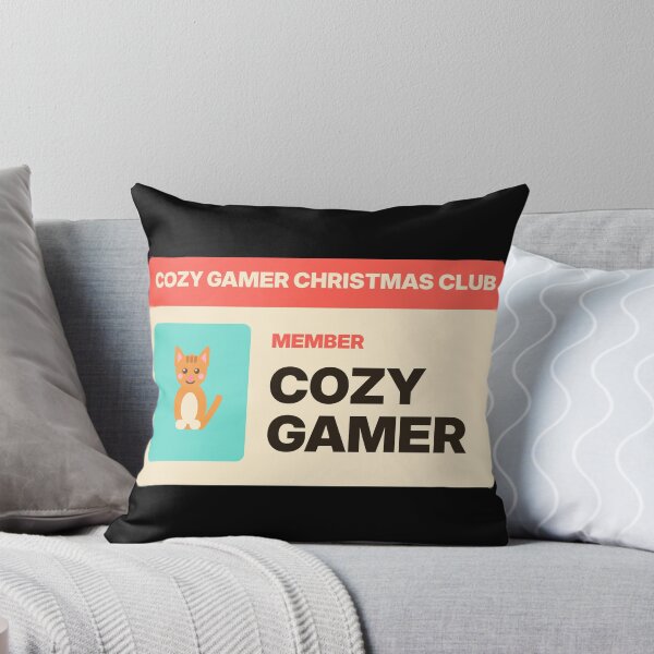 Item preview, Cozy Gamer Christmas Club Member Card Cute Cat designed and sold by EpicInks24.