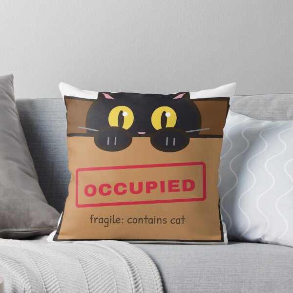 Item preview, Black Cat in a Box Occupied Funny Cat designed and sold by therealgood1.