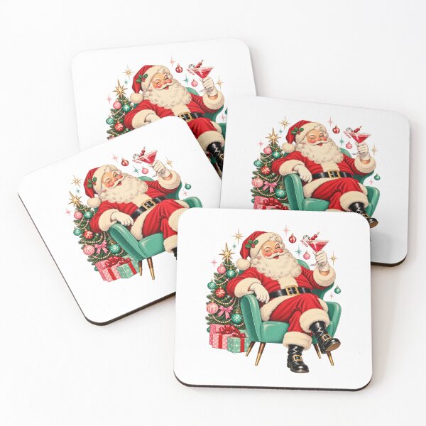 Item preview, Retro Santa Cocktail – Vintage Christmas Party designed and sold by MetaModel Editions.