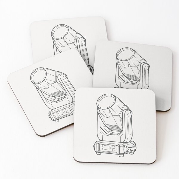 Item preview, Moving Head Moving Light Stage Fixture Technical Vector Line Art designed and sold by drTerrens.
