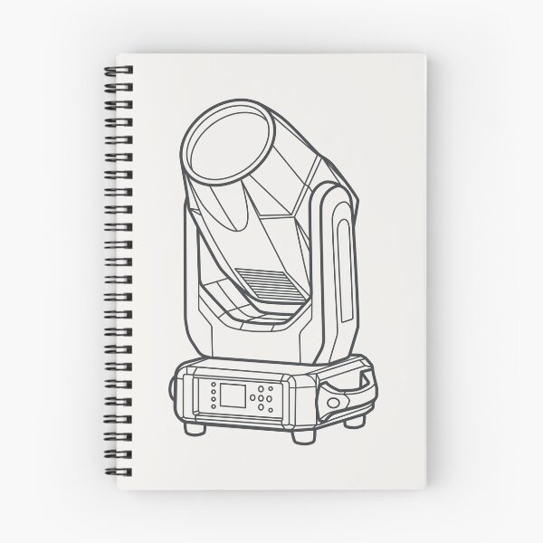 Item preview, Moving Head Moving Light Stage Fixture Technical Vector Line Art designed and sold by drTerrens.