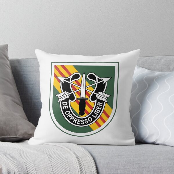 Item preview, US Army Special Forces De Oppresso Liber Vietnam Beret Flash Patch designed and sold by CharlieDesings.