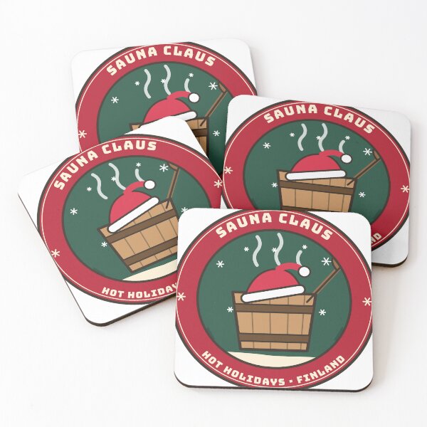 Item preview, Sauna Claus Funny Finnish Christmas Badge designed and sold by therealgood1.