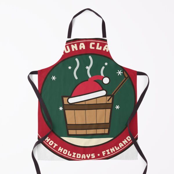 Item preview, Sauna Claus Funny Finnish Christmas Badge designed and sold by therealgood1.